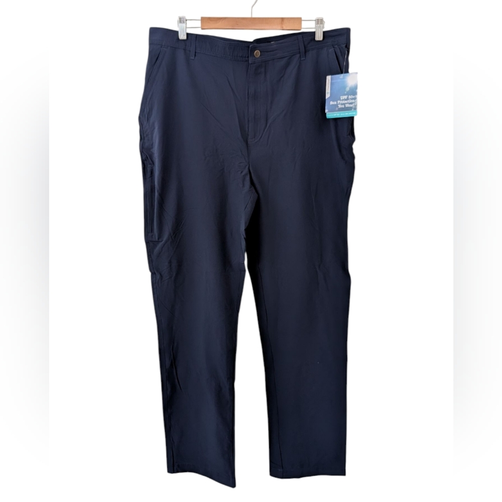 Coolibar Marco Summer Casual Blue Pants UPF 50+ Size‎ 38x32 NWT